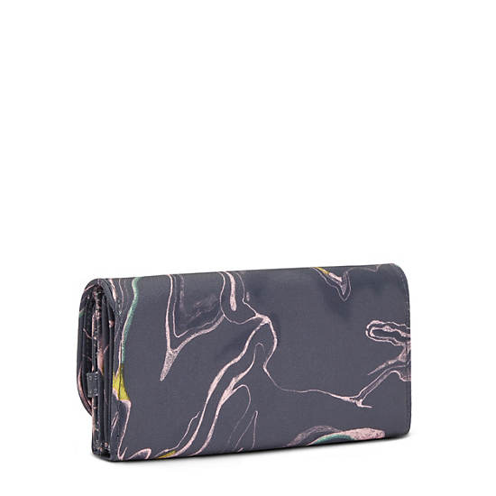 Portefeuilles Kipling Money Land Printed Snap Wallet Grise |AZNS-28476704