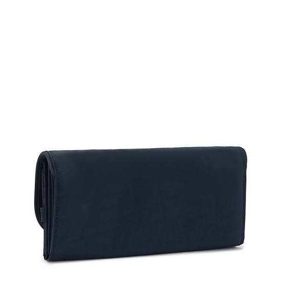 Portefeuilles Kipling Money Land Snap Wallet Bleu |XRMU-59298658