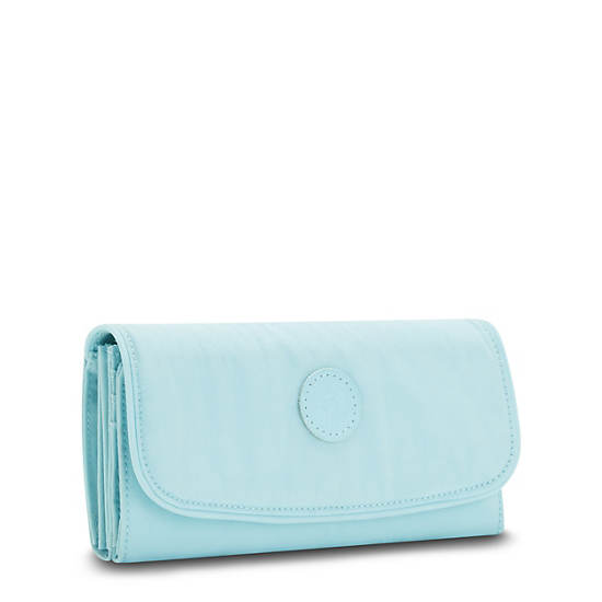 Portefeuilles Kipling Money Land Snap Wallet Bleu |EHIO-33992774