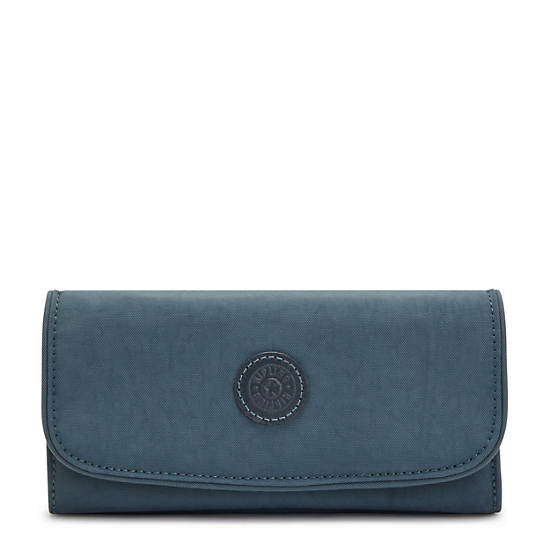 Portefeuilles Kipling Money Land Snap Wallet Bleu Marine Grise |EPZV-51812219