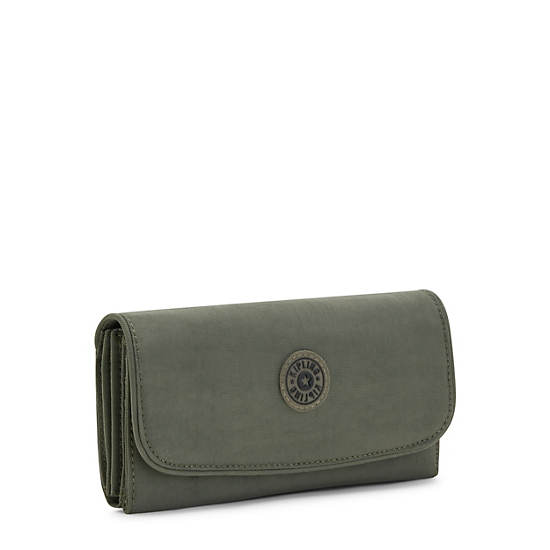 Portefeuilles Kipling Money Land Snap Wallet Vert |PSSQ-86881282