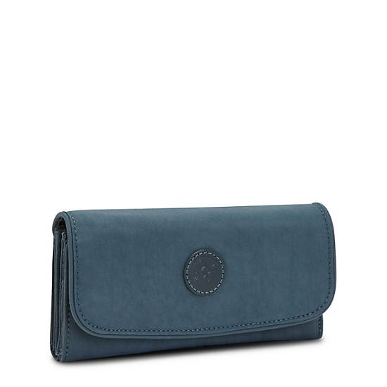 Portefeuilles Kipling Money Land Snap Wallet Bleu Marine Grise |EPZV-51812219