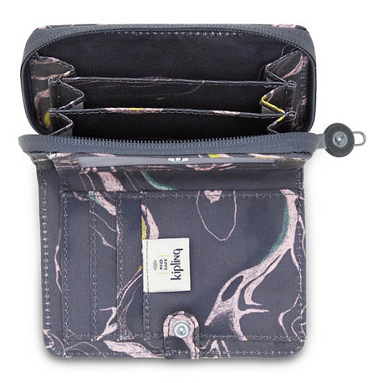 Portefeuilles Kipling Money Love Classiche Printed Small Wallet Grise |HZTL-87108500