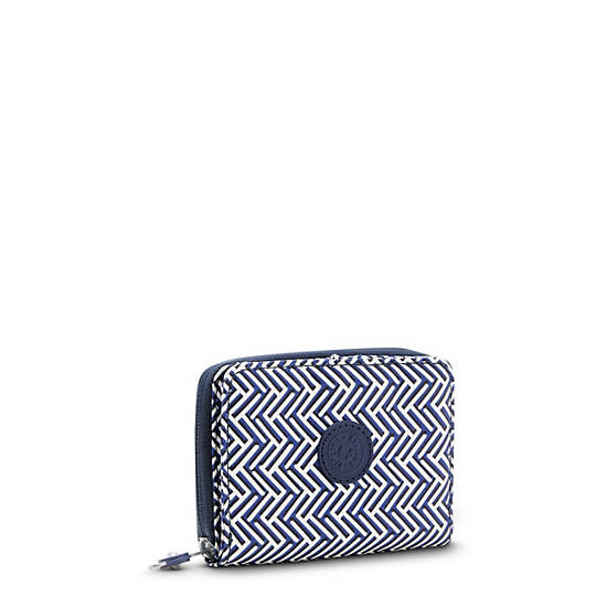 Portefeuilles Kipling Money Love Classiche Printed Small Wallet Bleu Marine |UVXG-43589485