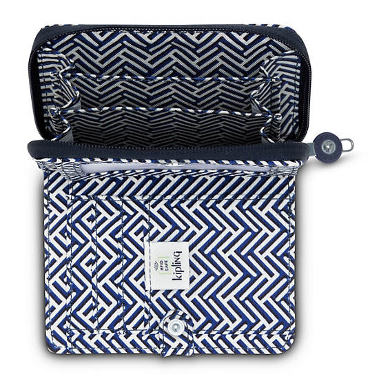 Portefeuilles Kipling Money Love Classiche Printed Small Wallet Bleu Marine |UVXG-43589485