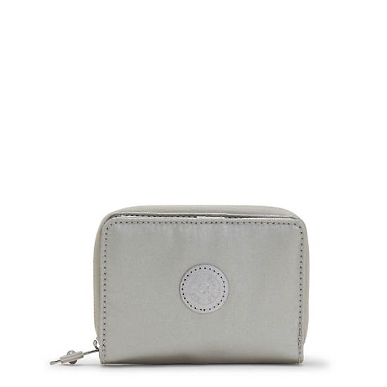 Portefeuilles Kipling Money Love Metallic Small Wallet Argent |QTGW-56255338