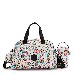 Sacs Kipling Camama Printed Diaper Bag Blanche |NAZJ-28707054