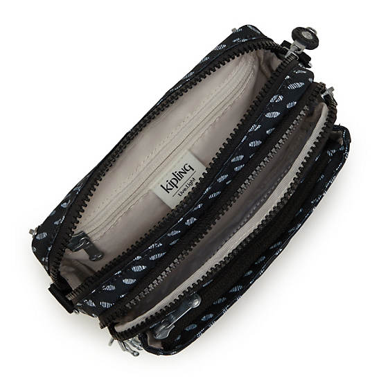 Sacs Crossbody Kipling Abanu Multi Printed Convertible Noir |JFEQ-47923066