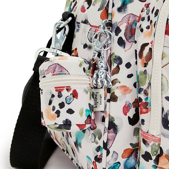 Sacs Kipling Camama Printed Diaper Bag Blanche |NAZJ-28707054